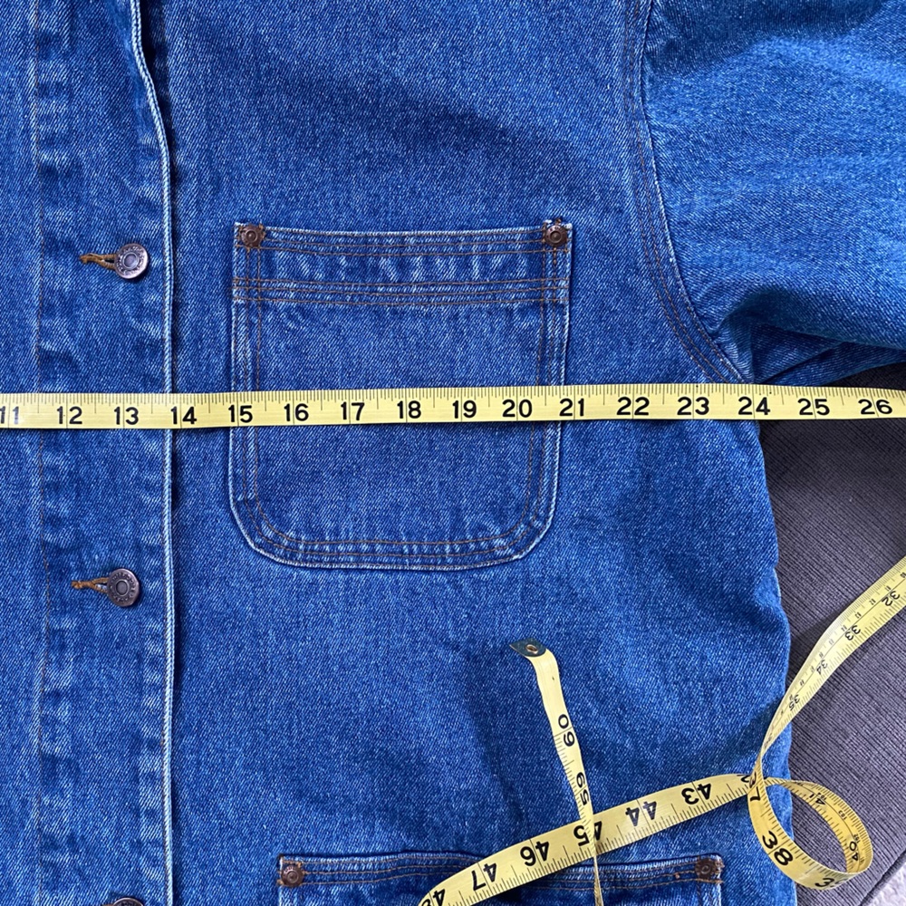 Vintage Eddie Bauer Denim chore barn coat. Size L - Picture 5 of 9